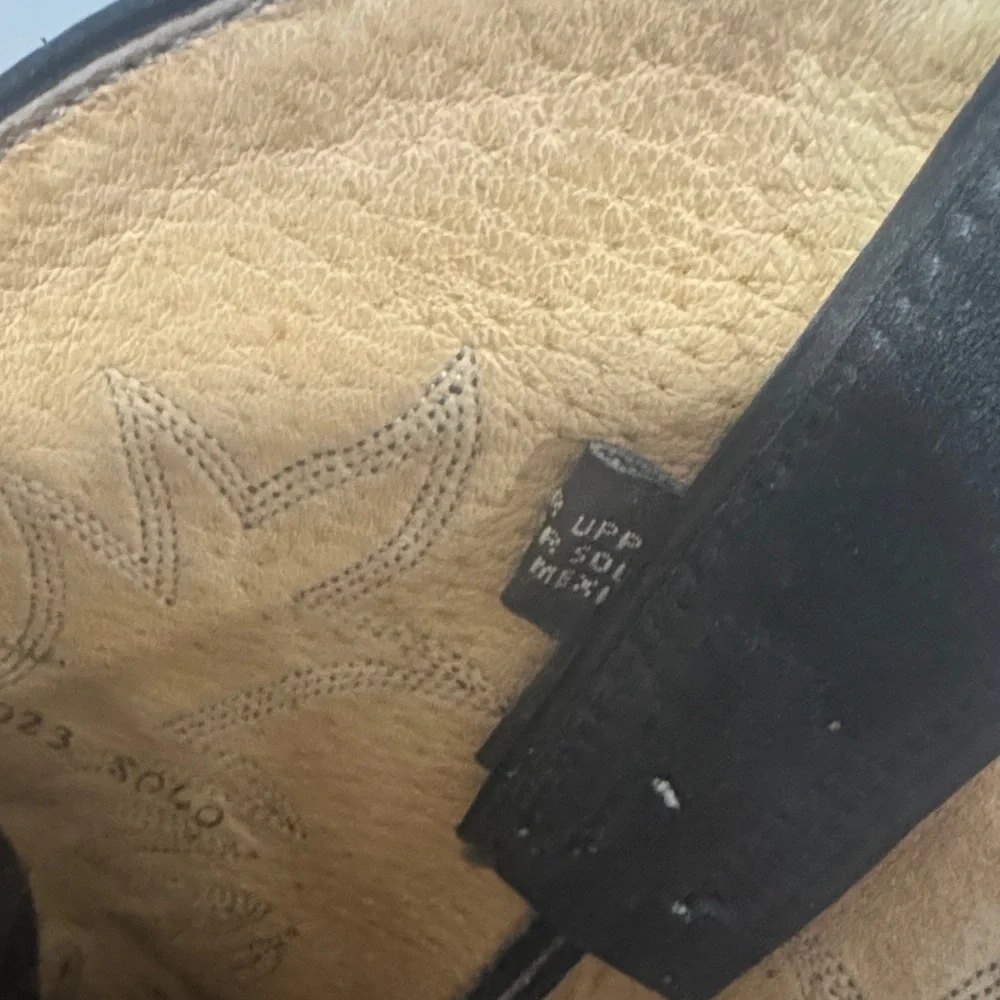 8.5 Justin Boots Black Women's cowboy Boots - Picture 3 of 10